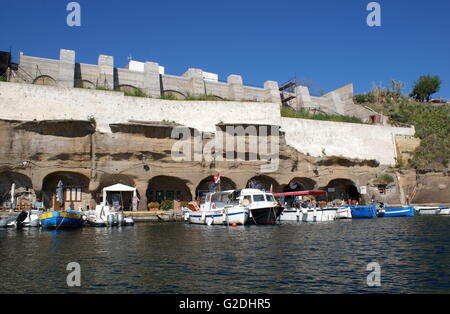 The old Roman harbour, Ventotene, Italy Stock Photo