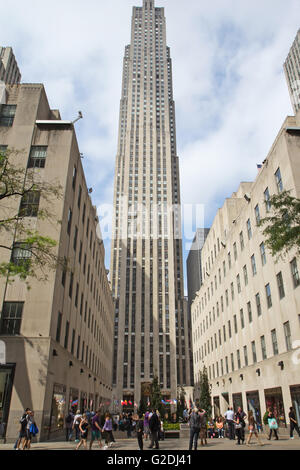 Rockefeller Centre was declared a National Historic Landmark in 1987. Stock Photo