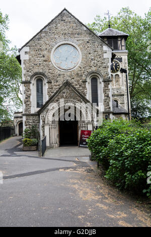 St Pancras Old Church and part of the churchyard, London, England, UK Stock Photo