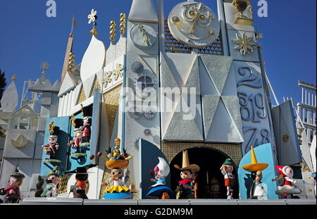 Animated dolls seen at the Disneyland It's a small world attraction. Stock Photo