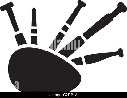 Bagpipe icon Stock Vector