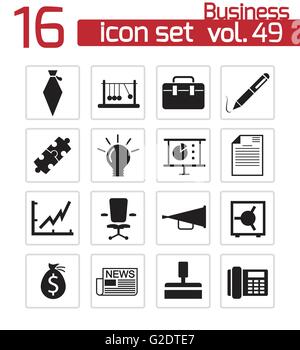 Human Resources Icons Black & White Thin Line Set Big Stock Vector ...