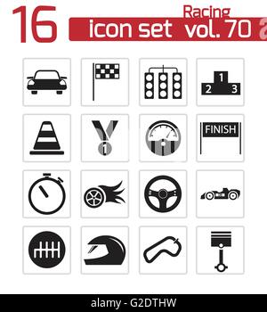F1 race car icons, with race helmet, f1 flag, f1 speedometer, f1 gloves ...