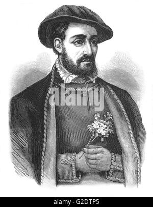 John Dudley, 1st Duke of Northumberland (1504–1553) was an English general, admiral, and politician, who led the government of the young King Edward VI from 1550 until 1553. He unsuccessfully tried to install Lady Jane Grey on the English throne after the King's death. Stock Photo