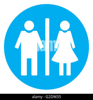 Icon toilet flat. Bathroom and toilet sign, wc and toilet icon. Vector illustration Stock Photo