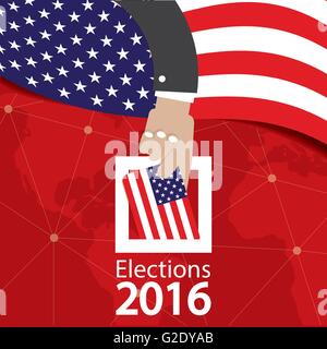 Voting, election concept. Vector illustration flat design style ...