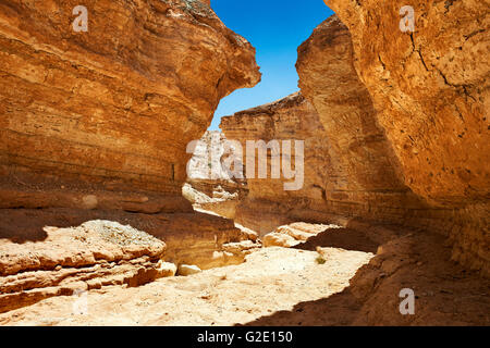 Mides Canyon near the oasis of Mides, Sahara desert, Tunisia Stock Photo