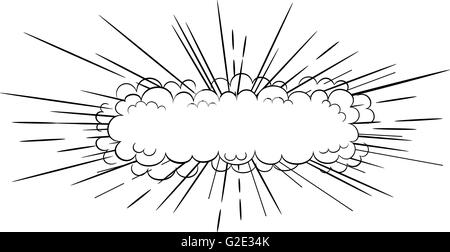Comic style explosion Stock Vector
