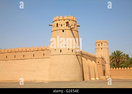 Famous Jahili fort in Al Ain oasis, United Arab Emirates Stock Photo