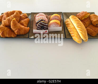 multiple pastries, breads and desserts from a st barts bakery Stock Photo
