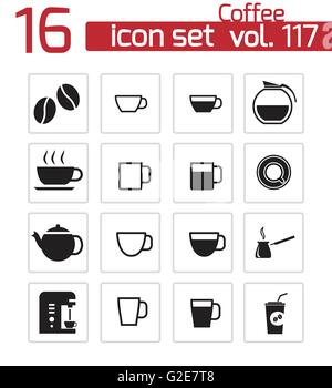 Pub Or Bar Icons Black & White Sticker Set Big Stock Vector Image & Art ...
