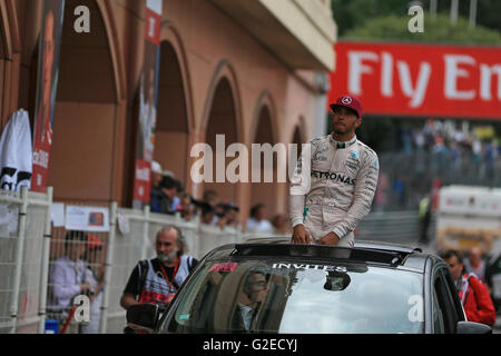 Monte Carlo, Monaco. 29th May, 2016. F1 Grand Prix of Monaco, Race day on Sunday. Lewis Hamilton wins in Monaco © Action Plus Sports/Alamy Live News Stock Photo