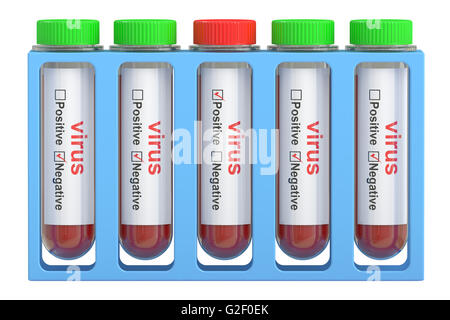 Test tubes with blood on white background Stock Photo - Alamy