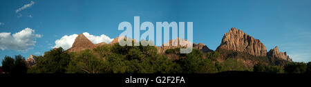 Watch man Rock  panorama view,Zion National Park Stock Photo