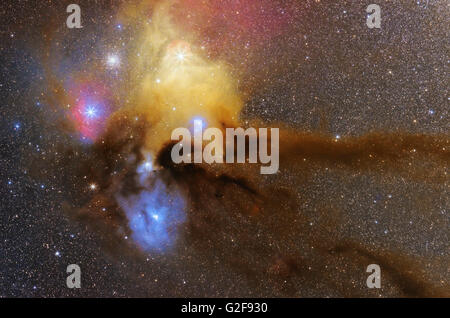 The Heart of Scorpius (Antares region). Stock Photo