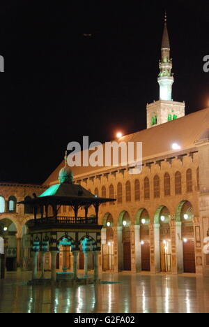 Damascus - Umayyad Mosque At Night, Courtyard Stock Photo