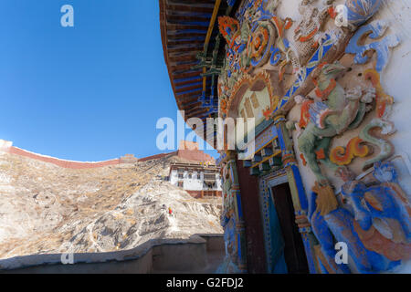 Kumbum Stupa, Phalkor Monastery - Gyantse Tibet. Stock Photo