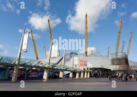 View of the O2 Arena or Millennium Dome in Greenwich, London Stock Photo