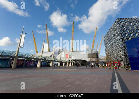 View of the O2 Arena or Millennium Dome in Greenwich, London Stock Photo