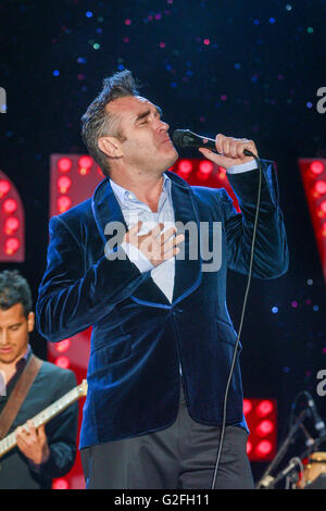 Morrissey performing at the Reading Festival 2004, Reading, England, United Kingdom. Stock Photo