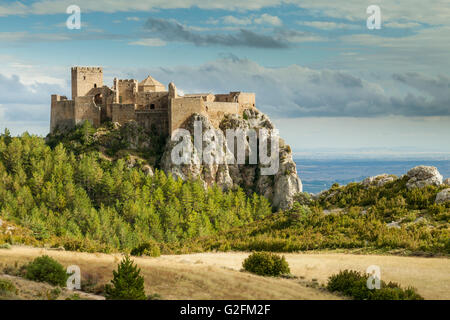 Loarre Castle, Huesca, Spain. Pre-Pyrenees of Aragón. Stock Photo