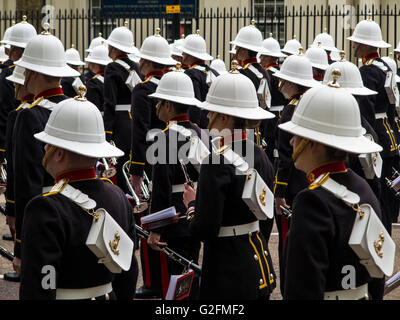 Royal Marines beating retreat May 2016 Stock Photo