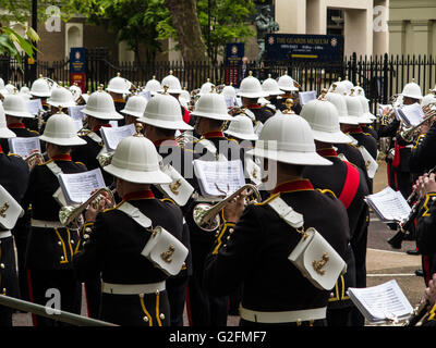 Royal Marines beating retreat May 2016 Stock Photo