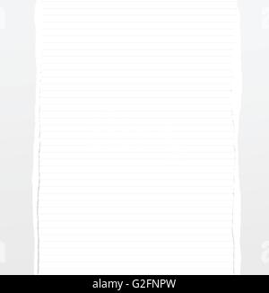 Vertical white torn paper pieces on transparent background Stock Vector ...