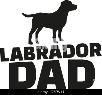 Labrador Retriever dad Stock Photo