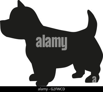 West Highland Terrier icon Stock Photo