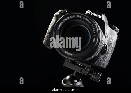 Camera Canon Digital SLR 70D Stock Photo