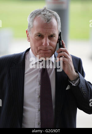 Mark Stewart QC, representing Nyomi Fee, arrives at the High Court in ...