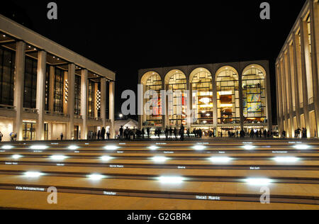 The renovated Lincoln Center for the Performing Arts, Broadway, Manhattan, New York City, New York, United States Stock Photo