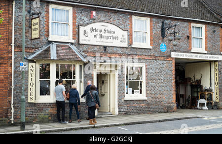 Hungerford, a small town in Berkshire, England Below stairs of hungerford antique collectors  UK; on the A4 and south of the M4. Stock Photo