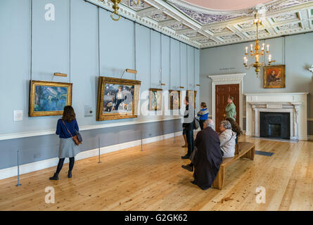 Impressionist art inside the Courtauld Gallery, Somerset  House, The Strand, London, England, UK Stock Photo