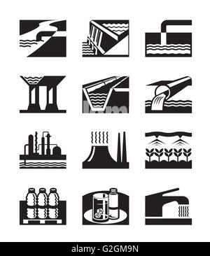Water Supply Set Stock Vector Image & Art - Alamy