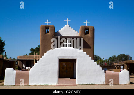 San Geronimo Chapel, Taos Pueblo, UNESCO World Heritage Site, Pueblo Dates to 1000 AD, New Mexico, USA Stock Photo