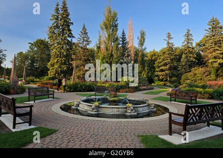 English Gardens. Assiniboine Park Winnipeg Manitoba Canada Stock Photo