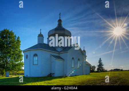 St. John The Baptist Russo-Greek Catholic Orthodox Church Farus Alberta Canada Stock Photo