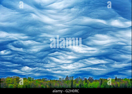 Dramatic storm clouds  Sault Ste Marie Ontario Canada Stock Photo