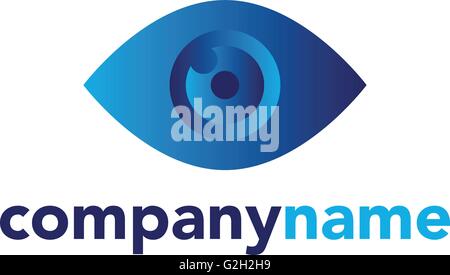 eye logo icon vector Stock Vector