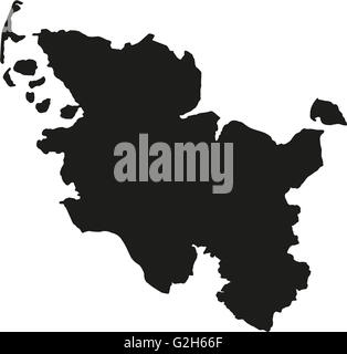 Map Of Germany Federal State Schleswig Holstein With Neighboring Stock Photo Alamy