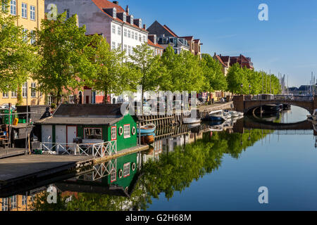 Christianshavns canal, Copenhagen, Denmark Stock Photo