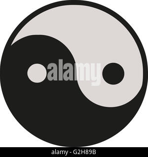 Ying Yang horizontal Stock Photo