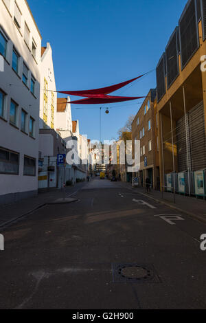 The streets of the city. Stuttgart is the capital and largest city of the state of Baden-Wuerttemberg. Stock Photo