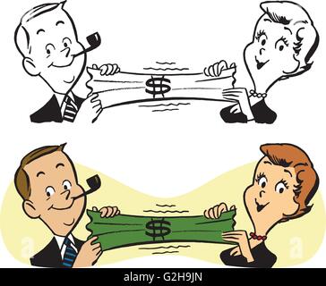 Stretching your dollar Stock Vector