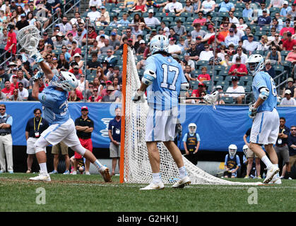 Philadelphia, PA, USA. 30th May, 2016. North Carolina Goalkeeper BRIAN BALKAM (30) makes a during the second half of The NCAA Division I NATIONAL CHAMPIONSHIP GAME between North Carolina and Maryland, Monday, May. 30, 2016 at Lincoln Financial Field in Philadelphia, Pa. © csm/Alamy Live News Stock Photo