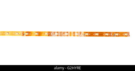 Tape of diodes over white isolated background Stock Photo