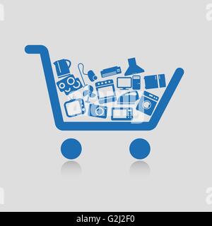 Shopping cart concepts Stock Vector
