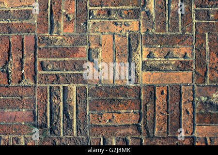 Detail of a sidewalk surface from the Burano island in Venice, italy (vintage effect) Stock Photo
